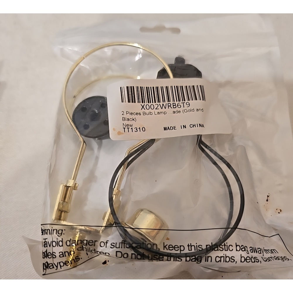 2‎ Clip On Bulb Lamp Shade Holder Adapters And Finial Cap Shade Holder Knobs